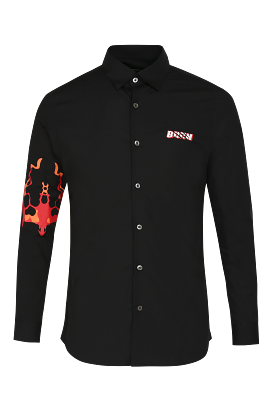 The Spit Fire Shirt in Black