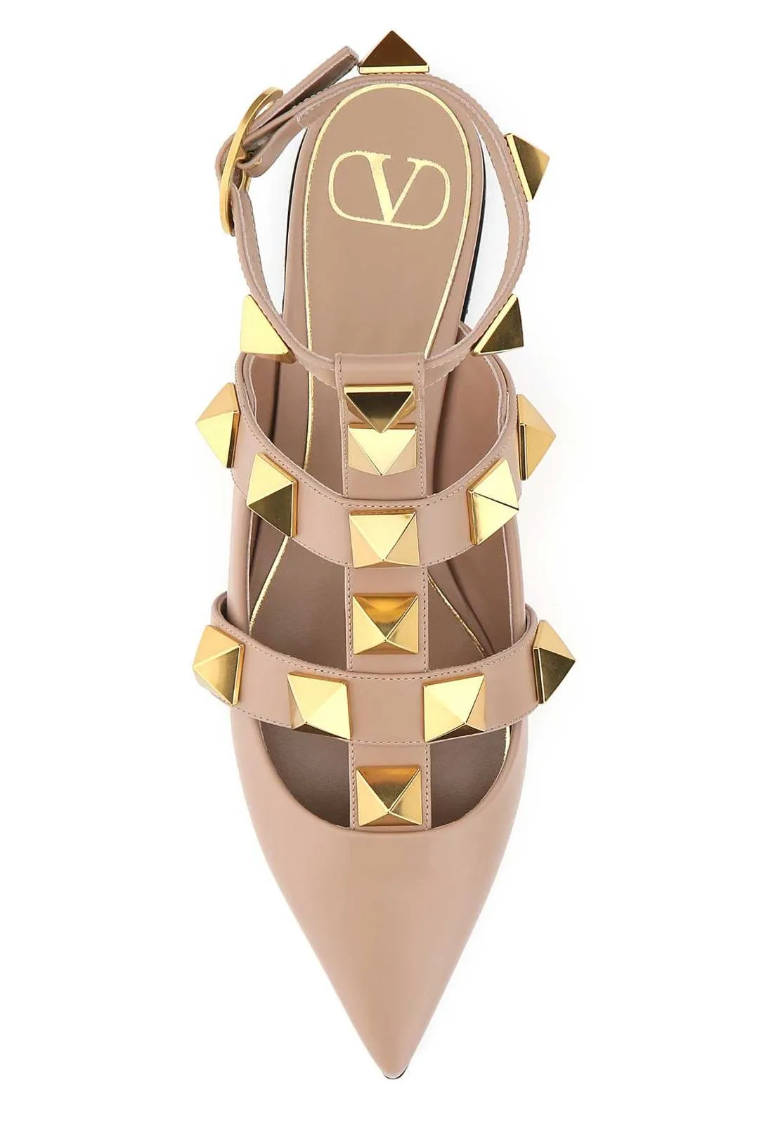 Valentino Garavani Rockstud Pointed Toe Flats