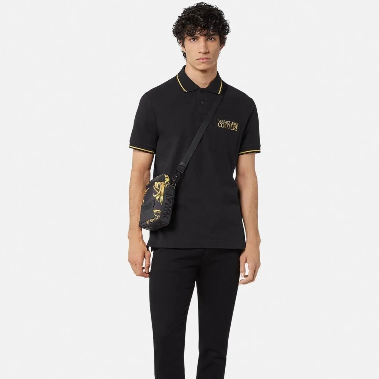 Versace Jeans Couture  Logo Polo Shirt