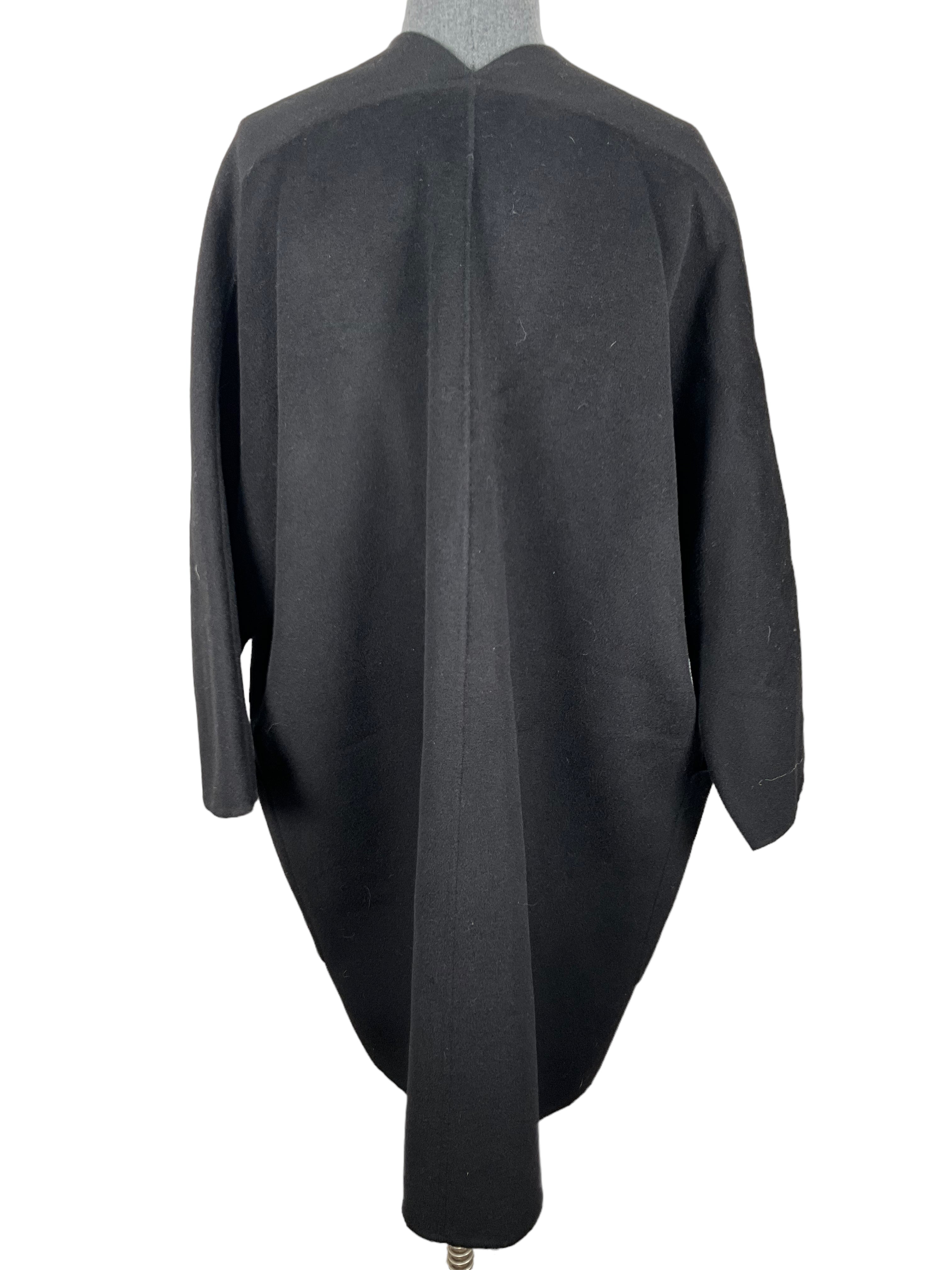 Vince Black Reversible Cashmere Wool Coat Size S