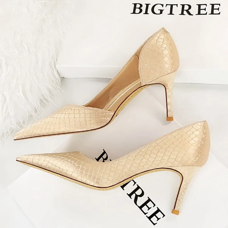 Women Pumps Pointed Toe High Heels Ladies Shoes Fashion Heels