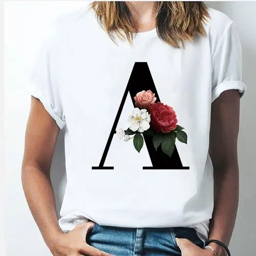 Women's T-shirt Short Sleeve T-shirts Printing Streetwear Letter