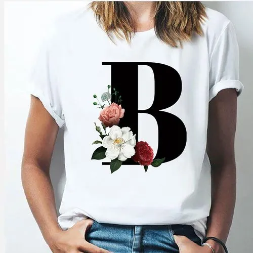 Women's T-shirt Short Sleeve T-shirts Printing Streetwear Letter