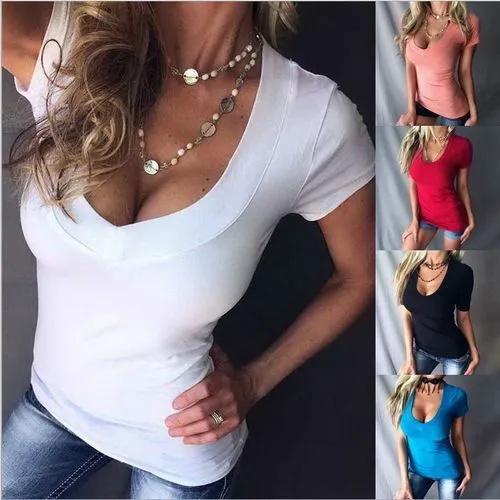 Women's T-shirt Short Sleeve T-Shirts Vacation Solid Color