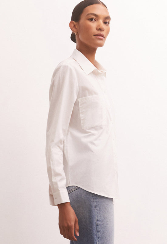 Z Supply - Eliza Woven Top White